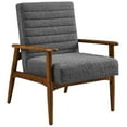 thumbnail image 1 of Jensen Boucle Fabric Accent Chair in Walnut Charcoal, 1 of 9
