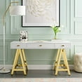 thumbnail image 1 of Modway Jettison Office Desk in Gold White, 1 of 8