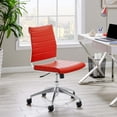 thumbnail image 1 of Modway Jive Armless Midback Leatherette Office Chair, Multiple Colors, 1 of 10