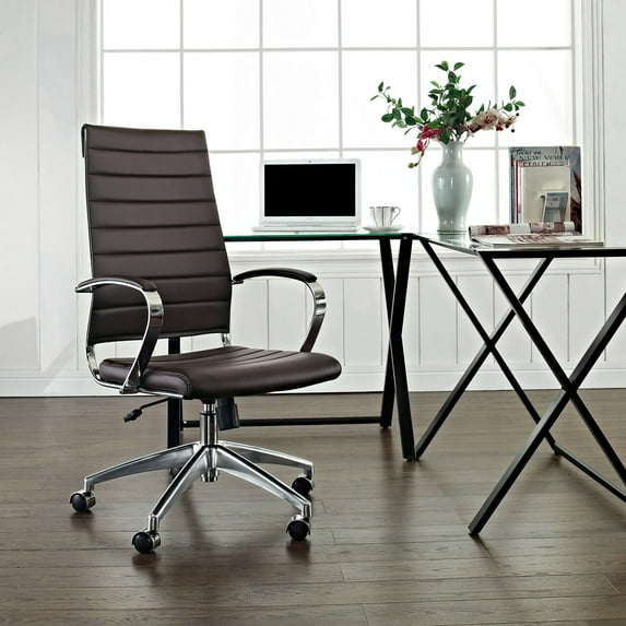 Modway Jive Highback Leatherette Office Chair, Multiple Colors