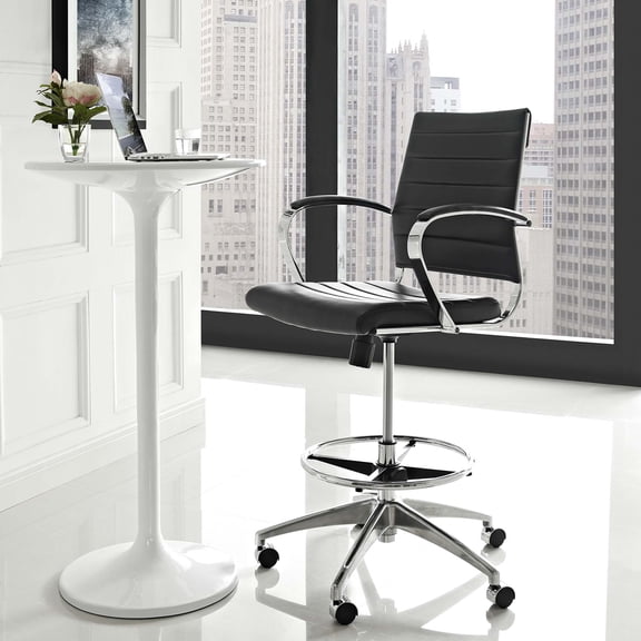 Modway Jive Drafting Chair in Black by Modway