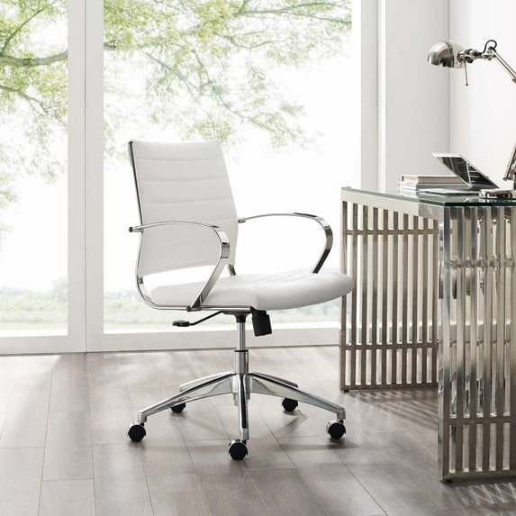 Modway Jive Mid Back Office Chair in White