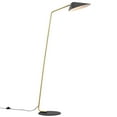 thumbnail image 1 of Modway Journey 1-Light Modern Metal Standing Floor Lamp in Black/Brass, 1 of 7