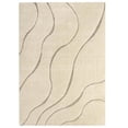 thumbnail image 1 of Modway Jubilant 5' x 8' Abstract Swirl Shag Area Rug in Cream, 1 of 7