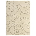 thumbnail image 1 of Modway Jubilant 5' x 8' Scrolling Vine Shag Area Rug in Cream, 1 of 7