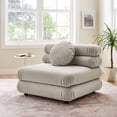 thumbnail image 1 of Modway Jubilee Modular Performance Velvet Armless Chair in Almond, 1 of 10