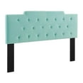 thumbnail image 1 of Modway Juliet Tufted Full/Queen Performance Velvet Headboard in Mint, 1 of 7
