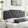 thumbnail image 1 of Modway Juliet Tufted King/California King Performance Velvet Headboard in Charcoal, 1 of 8