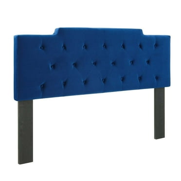Modway Juliet Tufted King/California King Performance Velvet Headboard in Navy