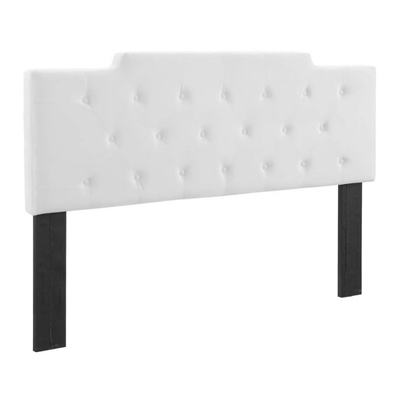MOD-6184-WHI Juliet Tufted Twin Performance Velvet Headboard