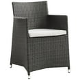 thumbnail image 1 of Modway Junction 18.5" Wicker / Rattan Outdoor Armchair in Brown/White, 1 of 4