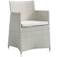 thumbnail image 1 of Modway Junction Dining Outdoor Patio Armchair in Gray White, 1 of 3
