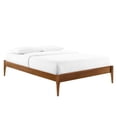 thumbnail image 1 of Modway June Full Wood Platform Bed Frame in Walnut, 1 of 7