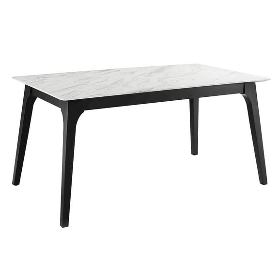 Modway Juxtapose 63" Rectangular Performance Artificial Marble Dining Table