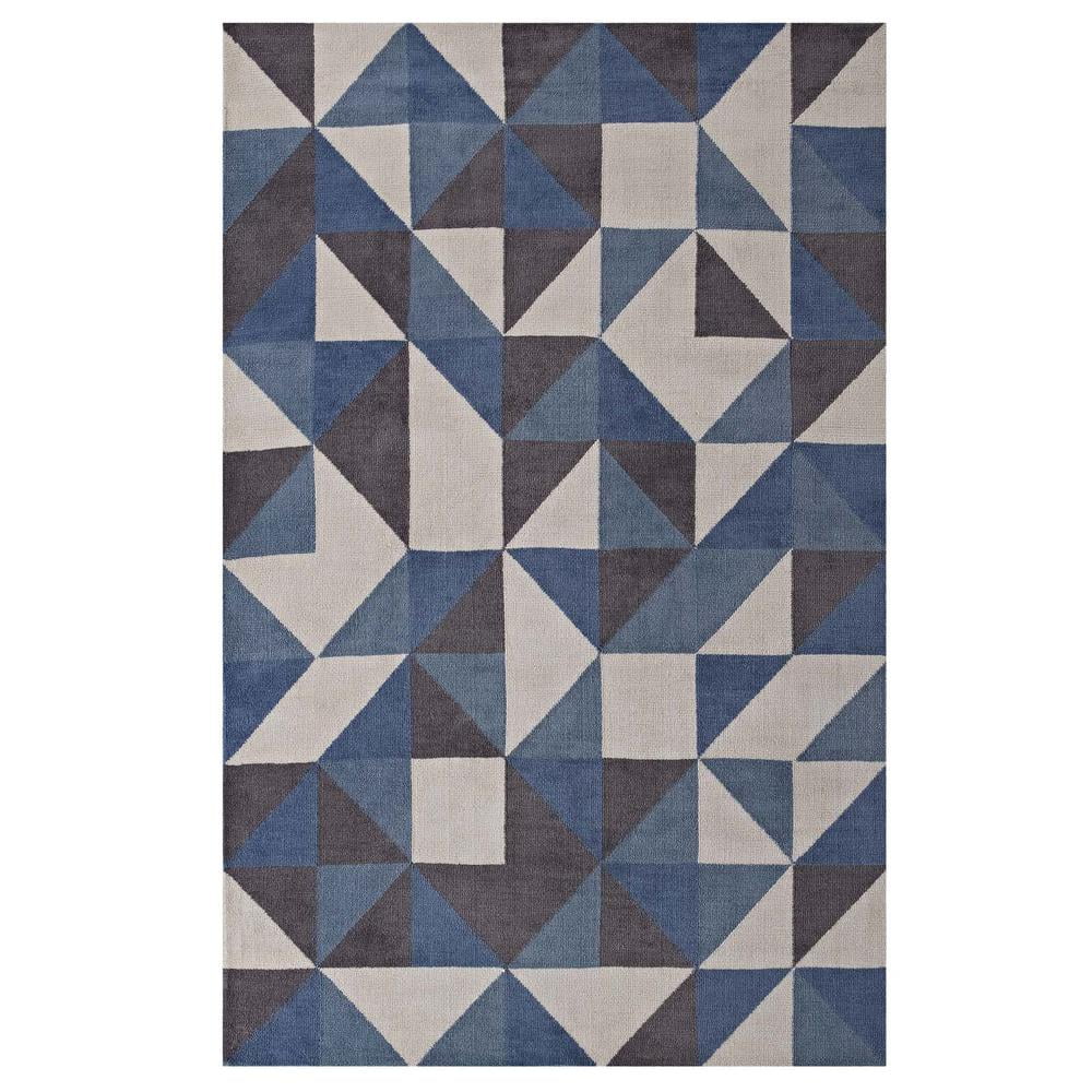 Kahula Geometric Triangle Mosaic 8x10 Area Rug - Walmart.com
