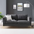thumbnail image 1 of Modway Kaiya Performance Velvet Sofa in Cognac, 1 of 4