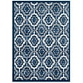 thumbnail image 1 of Modway Kalinda Rustic Vintage Moroccan Trellis 5x8 Area Rug in Beige, Moroccan Blue and Ivory, 1 of 7