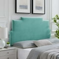 thumbnail image 1 of Modway Kasia Performance Velvet Twin Headboard in Mint, 1 of 10