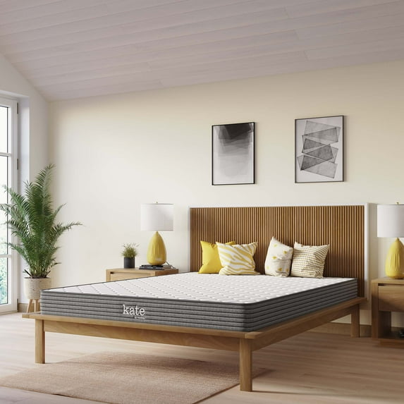 Modway Kate Polyester Fabric 6" King Mattress with Mattress Cover