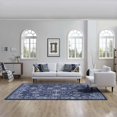 thumbnail image 1 of Modway Kazia Distressed Floral Lattice 8x10 Area Rug in Dark Blue and Ivory, 1 of 6
