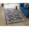 thumbnail image 1 of Modway Kazia Distressed Floral Lattice 5x8 Area Rug in Dark Gray and Ivory, 1 of 6