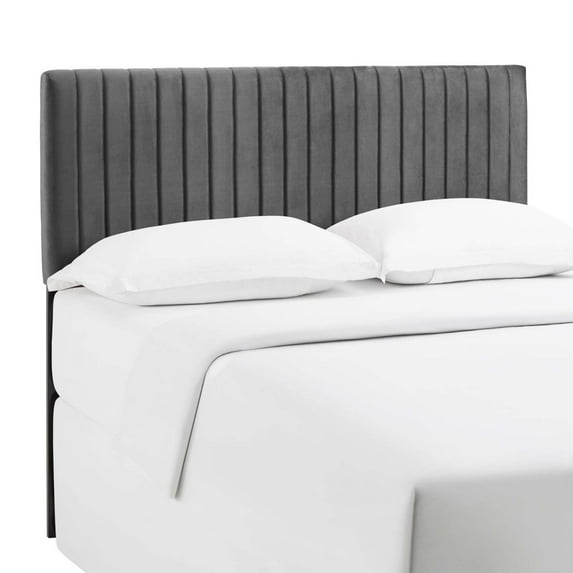 Modway Keira Full / Queen Performance Velvet Headboard in Gray