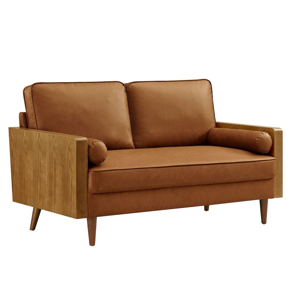 Kellan Loveseat in Walnut Tan