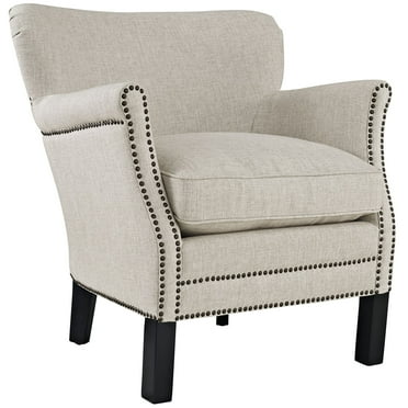 Modway Key Upholstered Fabric Armchair in Sand
