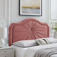 thumbnail image 1 of Modway Kristin Pleated Performance Velvet Full/Queen Headboard in Dusty Rose, 1 of 10