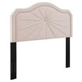 thumbnail image 1 of Modway Kristin Pleated Performance Velvet King/California King Headboard in Pink, 1 of 6