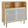 thumbnail image 1 of Modway Kurtis 47" MDF and Particleboard Display Cabinet in Oak, 1 of 10