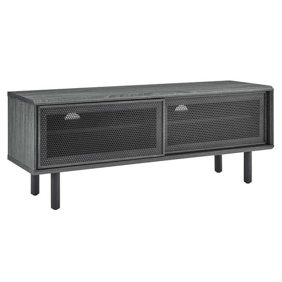 Modway Kurtis MDF and Particleboard TV Stand for TVs up to 52" in Charcoal