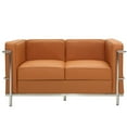 thumbnail image 1 of Modway LC2 Leather Loveseat with Steel Frame, Multiple Colors, 1 of 5