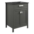 thumbnail image 1 of Modway Laguna 24" Modern Wood/Ceramic Bathroom Vanity in Gray/Black, 1 of 9