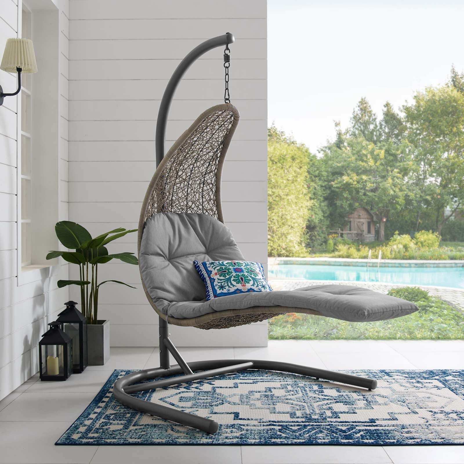Modway Landscape Hanging Chaise Lounge Swing Chair - Libya | Ubuy