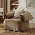 thumbnail image 1 of Modway Lark Slipcovered Fabric Oversized Armchair in Almond, 1 of 9