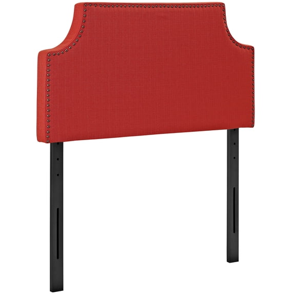 Modway Laura Fabric Upholstered Twin Headboard in Atomic Red