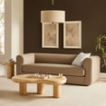 thumbnail image 1 of Modaway Leif Performance Velvet Upholstered Sofa in Taupe, 1 of 9