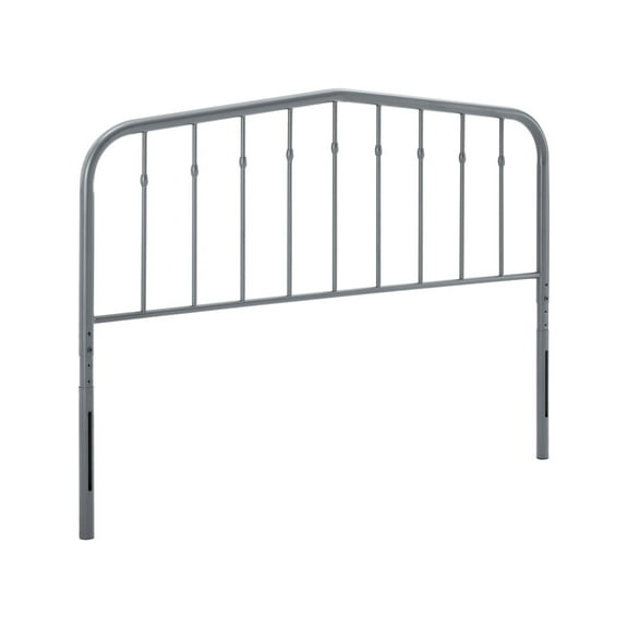 Modway Lennon Twin Metal Headboard in Gray
