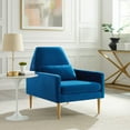 thumbnail image 1 of Modway Liliana Performance Velvet Armchair in Navy, 1 of 8