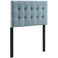 thumbnail image 1 of Modway Lily Biscuit Tufted Twin Performance Velvet Headboard in Light Blue, 1 of 5