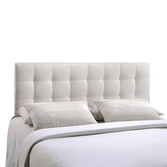 Modway Lily Tufted Headboard, Full, White