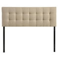 thumbnail image 1 of Modway Lily Full Upholstered Polyester Fabric Headboard in Beige, 1 of 9