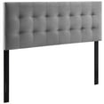 thumbnail image 1 of Modway Lily King Biscuit Tufted Performance Velvet Headboard in Gray, 1 of 9
