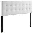 thumbnail image 1 of Lily King Biscuit Tufted Performance Velvet Headboard in White, 1 of 5