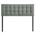 thumbnail image 1 of Modway Lily Queen Upholstered Polyester Fabric Headboard in Gray, 1 of 10