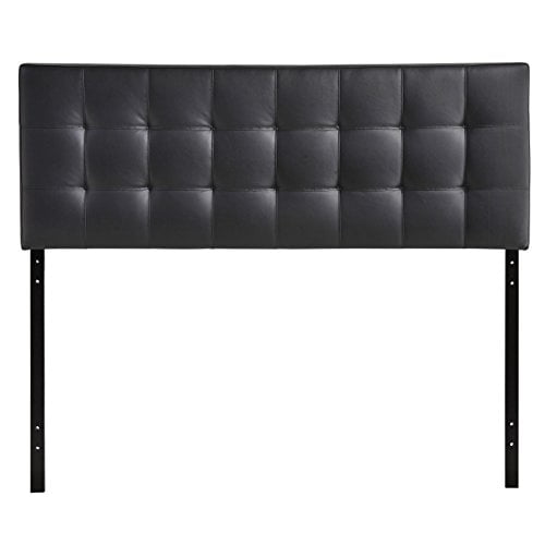 Modway Lily Full Upholstered Vinyl Headboard in Black