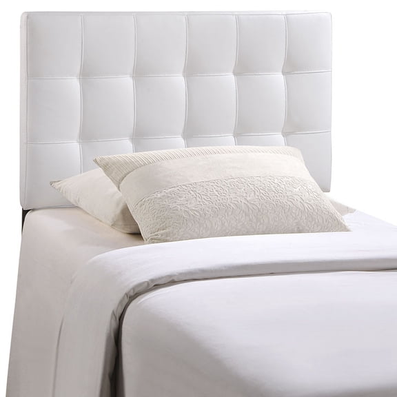 Modway Lily Tufted Headboard, Twin, White