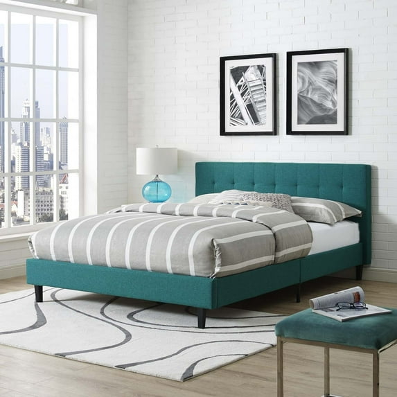 Modway Linnea Platform Bed, Multiple Sizes and Colors