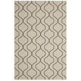 thumbnail image 1 of Modway Linza Wave Abstract Trellis 5x8 Indoor and Outdoor Area Rug in Beige and Gray, 1 of 9